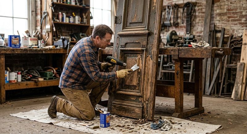 Wood Door Stripping Service
