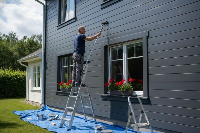 Fascia Painting in Arvada, CO