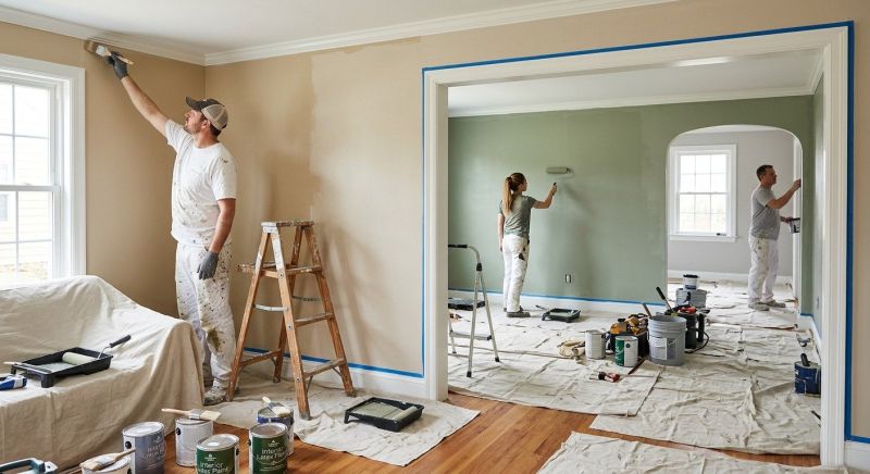 Interior Trim Painting in Kansas City, KS