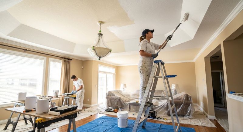 Popcorn Ceiling Painting in Kansas City, KS