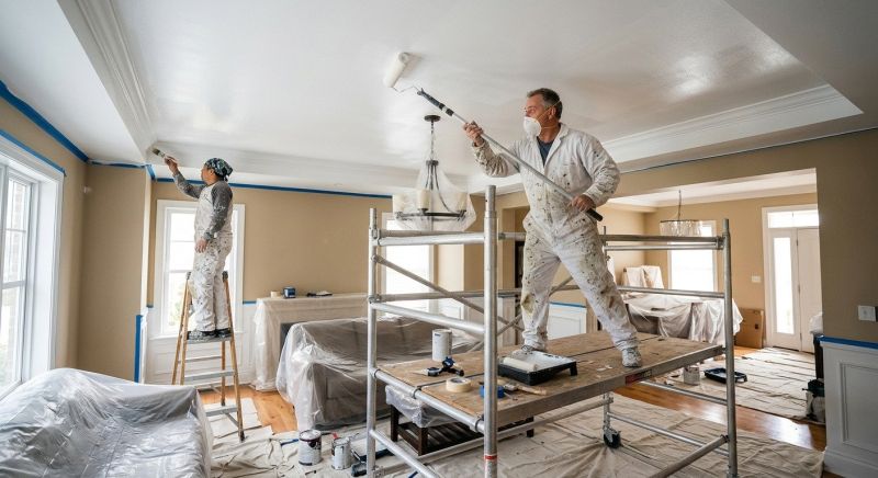 Stucco Ceiling Painting in Wilmington, NC
